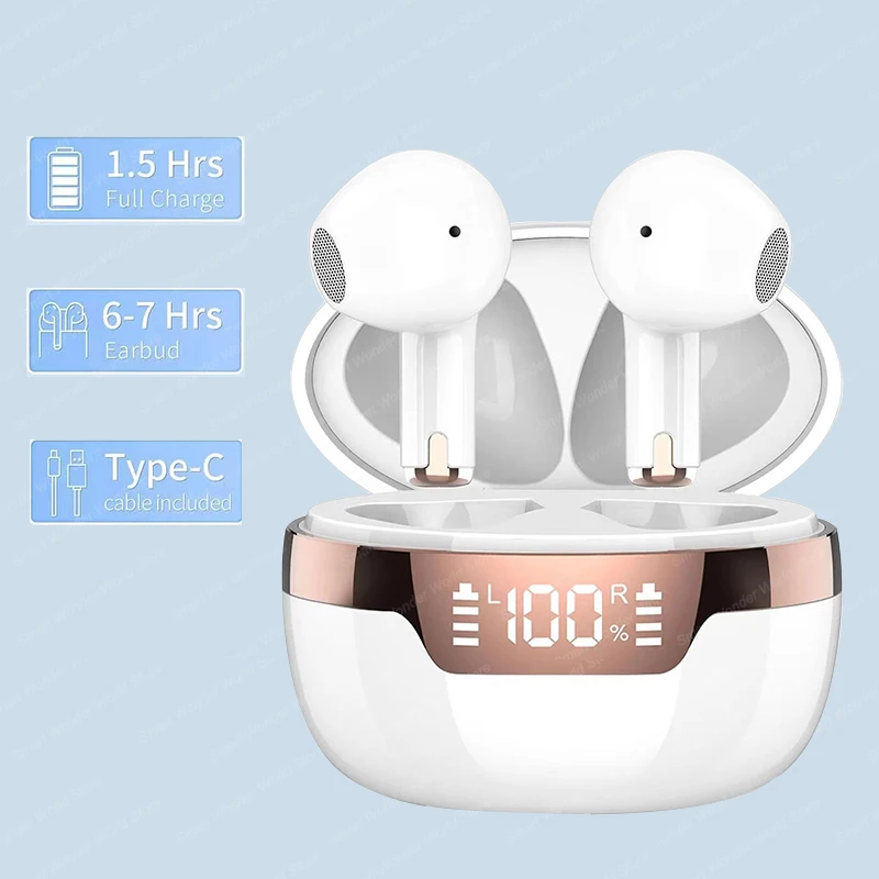 Tws Earbuds Bluetooth 5.3 - J97 TWS słuchawki Bluetooth prawdziwe bezprzewodowe