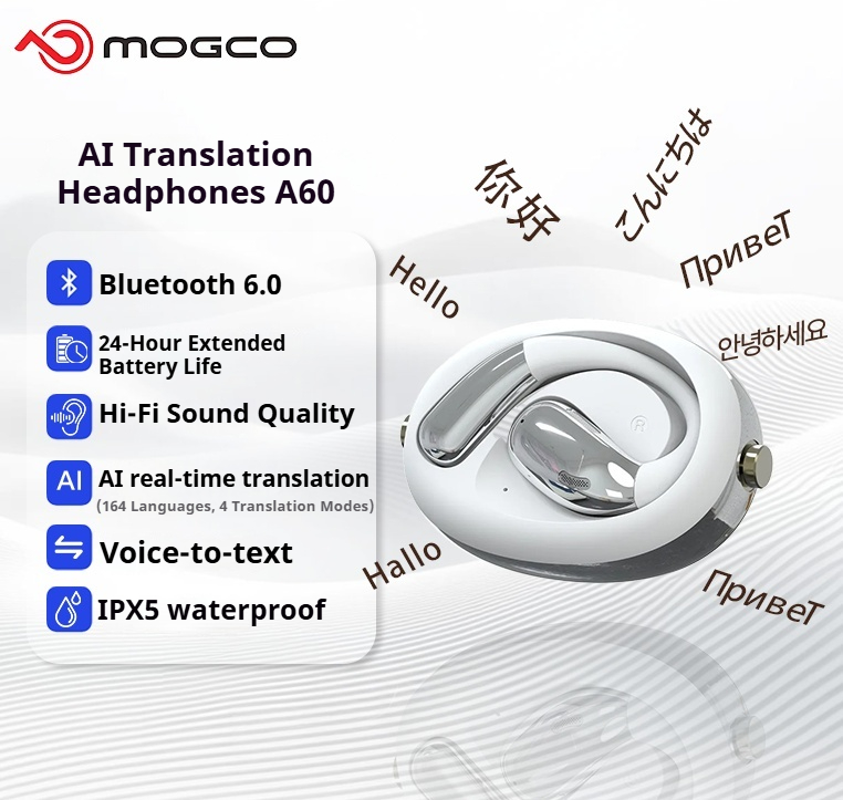 Headphones - Słuchawki A60 Business AI Translator, tłumaczenie