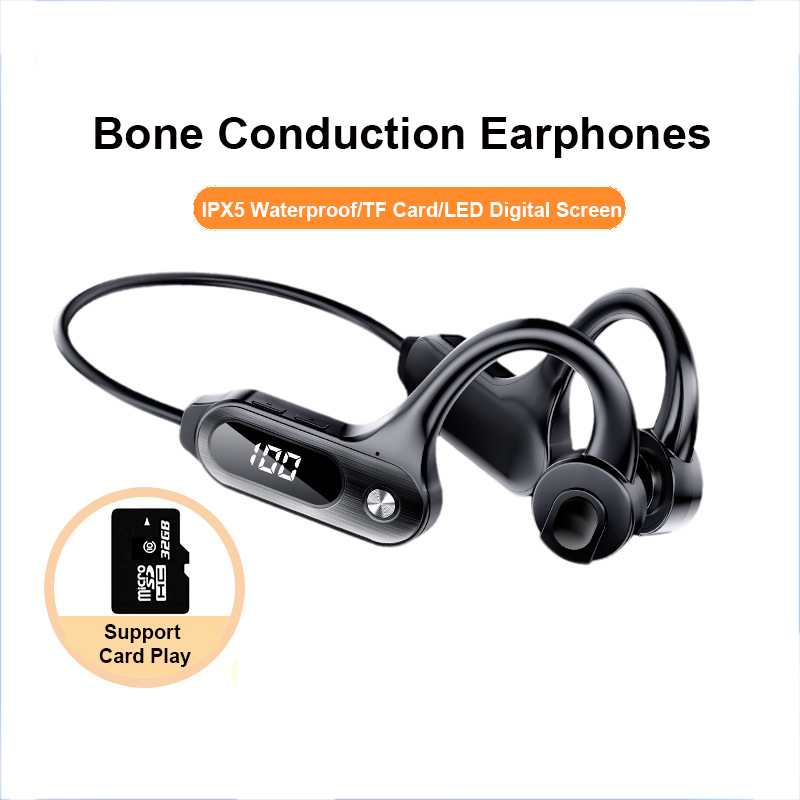 Bone Conduction Running Headphones - Słuchawki douszne Bluetooth 5.3 z przewodnictwem