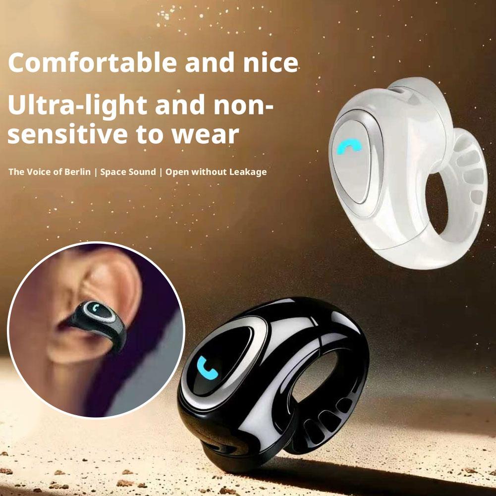 Open Ear Air Conduction Headphones - Bezprzewodowe słuchawki Bluetooth z klipsem na