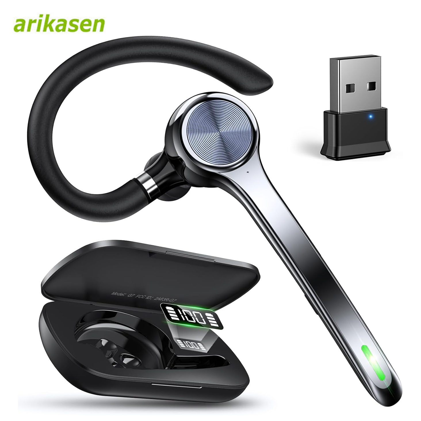 Open Ear Air Conduction Headphones - Bezprzewodowy zestaw słuchawkowy Jednokanałowy zestaw słuchawkowy