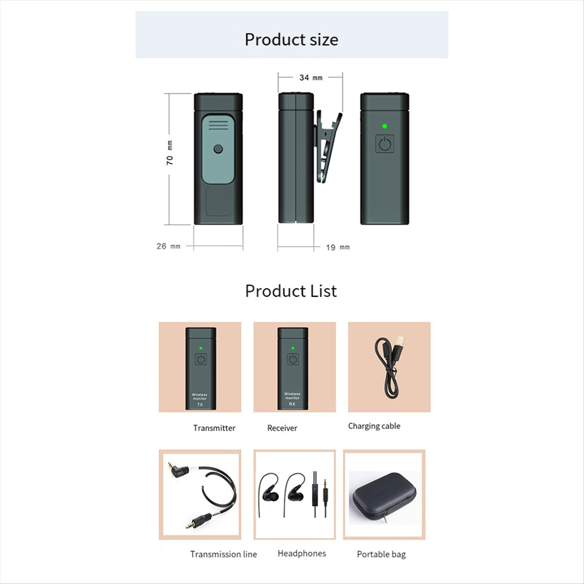 Zestaw bezprzewodowego systemu – In Ear Monitors For Singers recenzja i cena