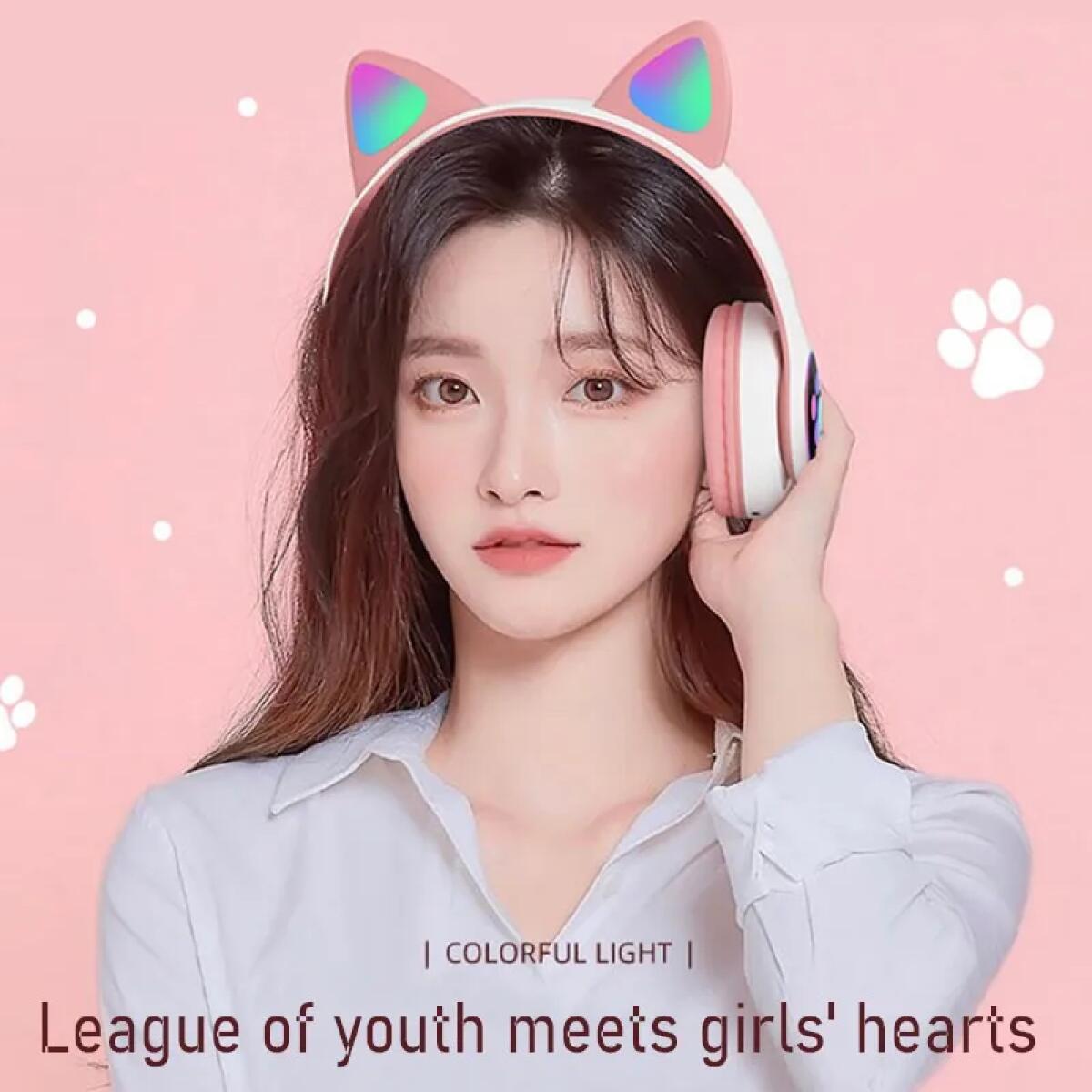 Słodkie słuchawki z kocimi usz – Cat Ear Bluetooth Headset Led recenzja i cena