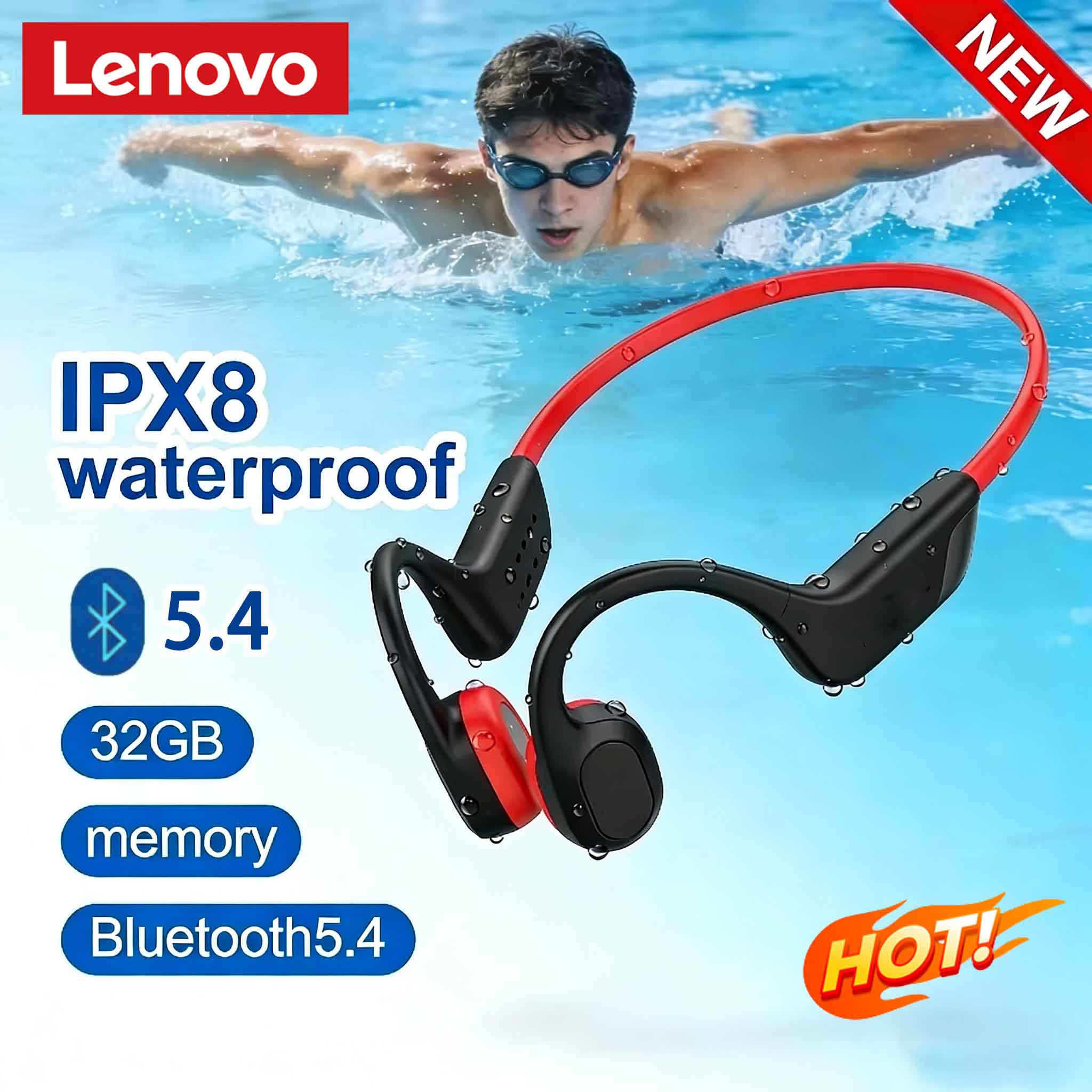 Słuchawki Lenovo z przewodnict – Bone Conduction Running Headphones recenzja i cena