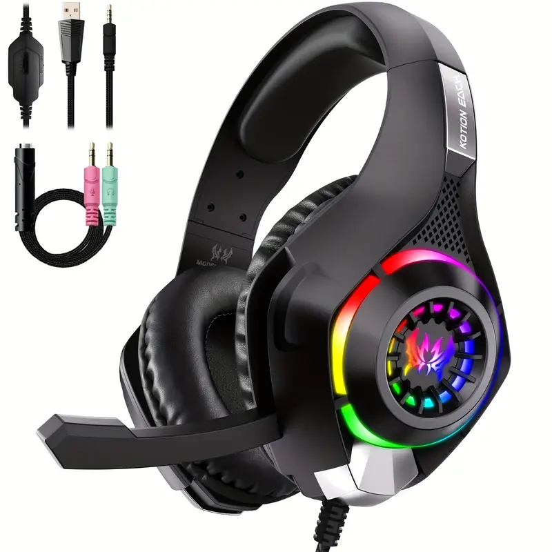 Słuchawki gamingowe do PC, PS4 – Gaming Headset With Mic Rgb recenzja i cena