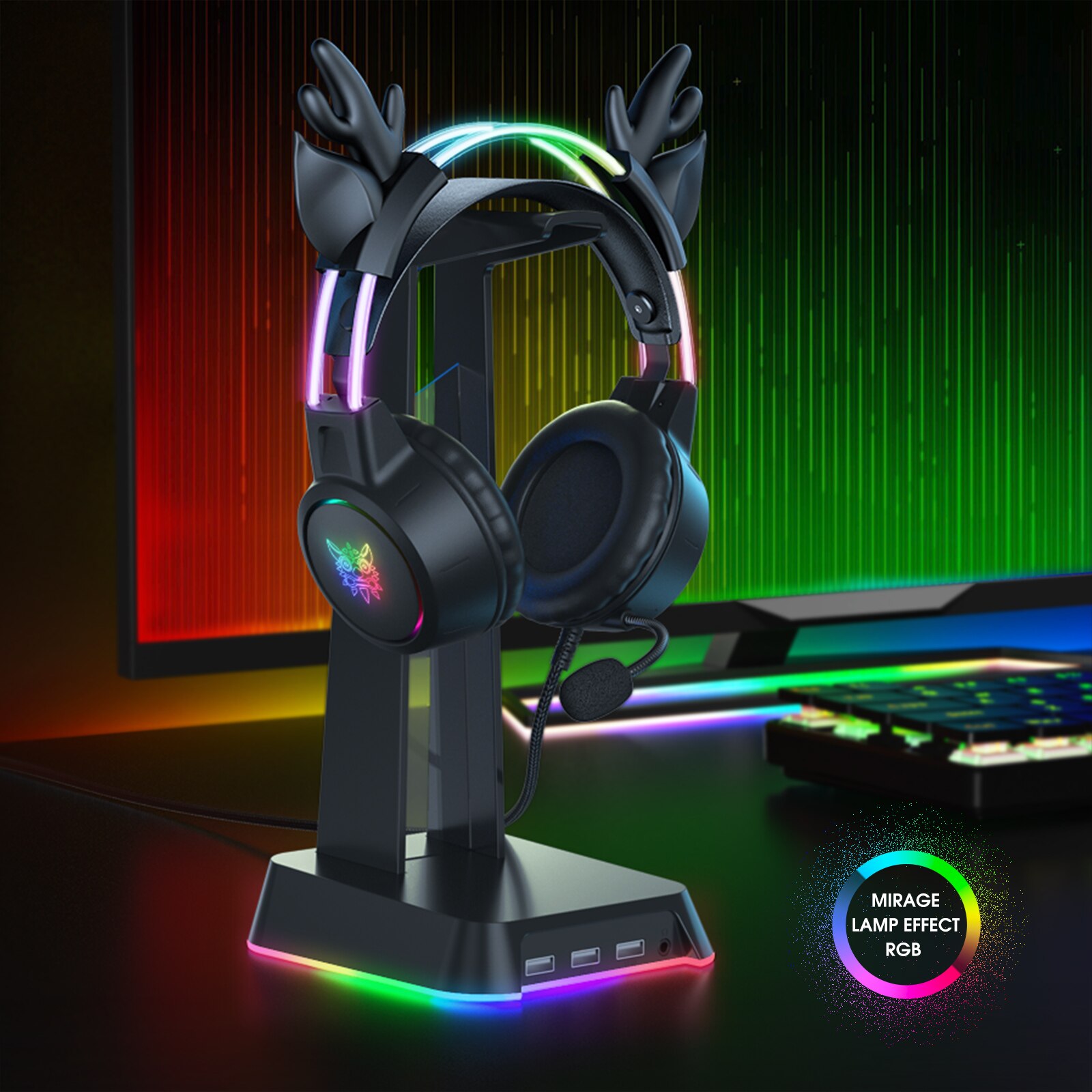 Zestaw słuchawkowy do gier ONI – Gaming Headset With Mic Rgb recenzja i cena