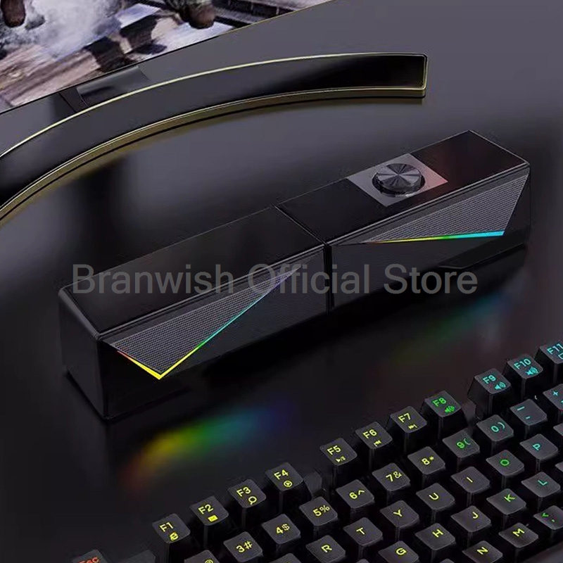 Soundbar RGB do gier z odłącza – Rgb Computer Soundbar For Pc recenzja i cena