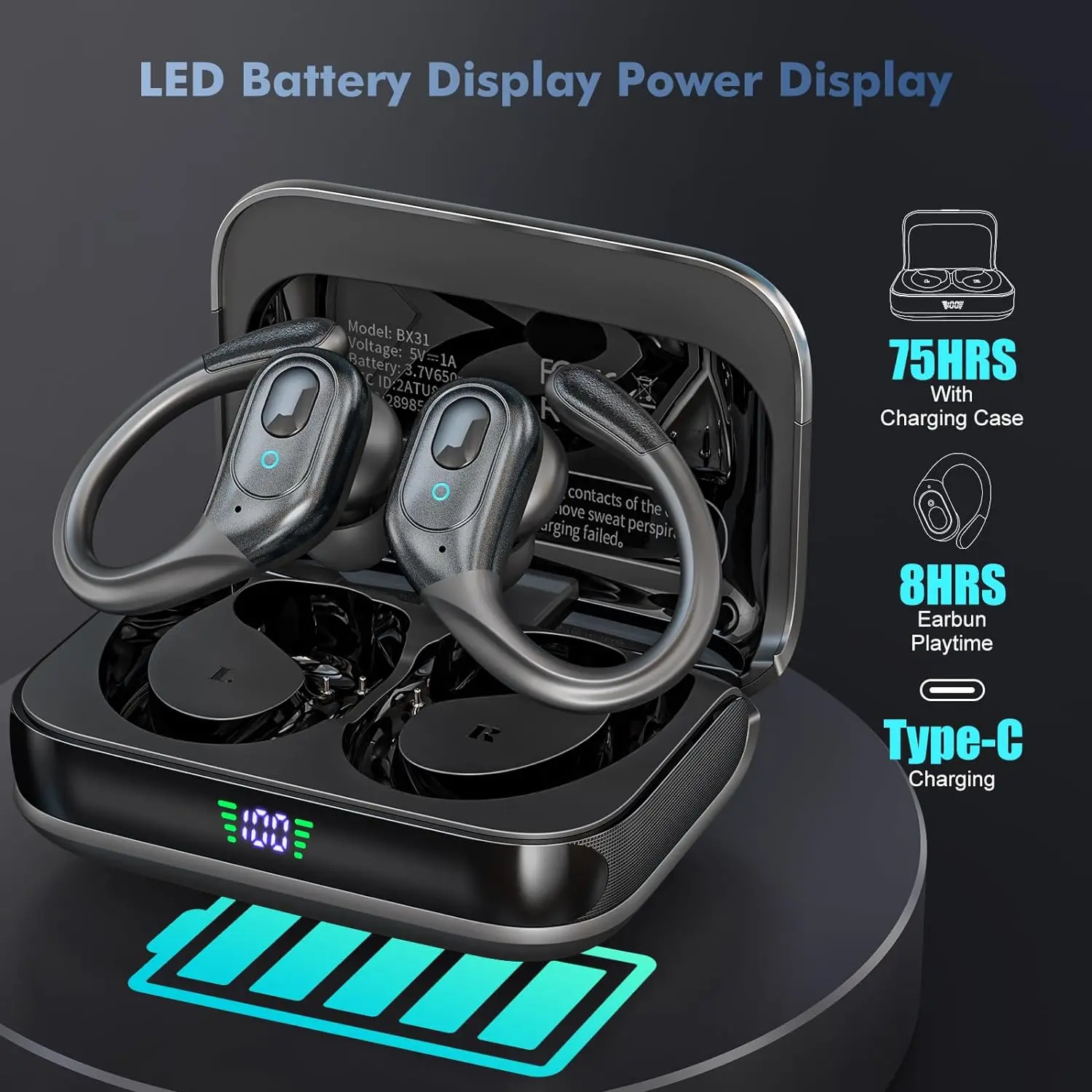 Słuchawki sportowe TWS Bluetoo – Type C Wired Earphones With Mic recenzja i cena