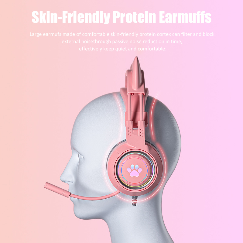 Słuchawki do gier z uchem kota – Gaming Headset With Mic Rgb recenzja i cena