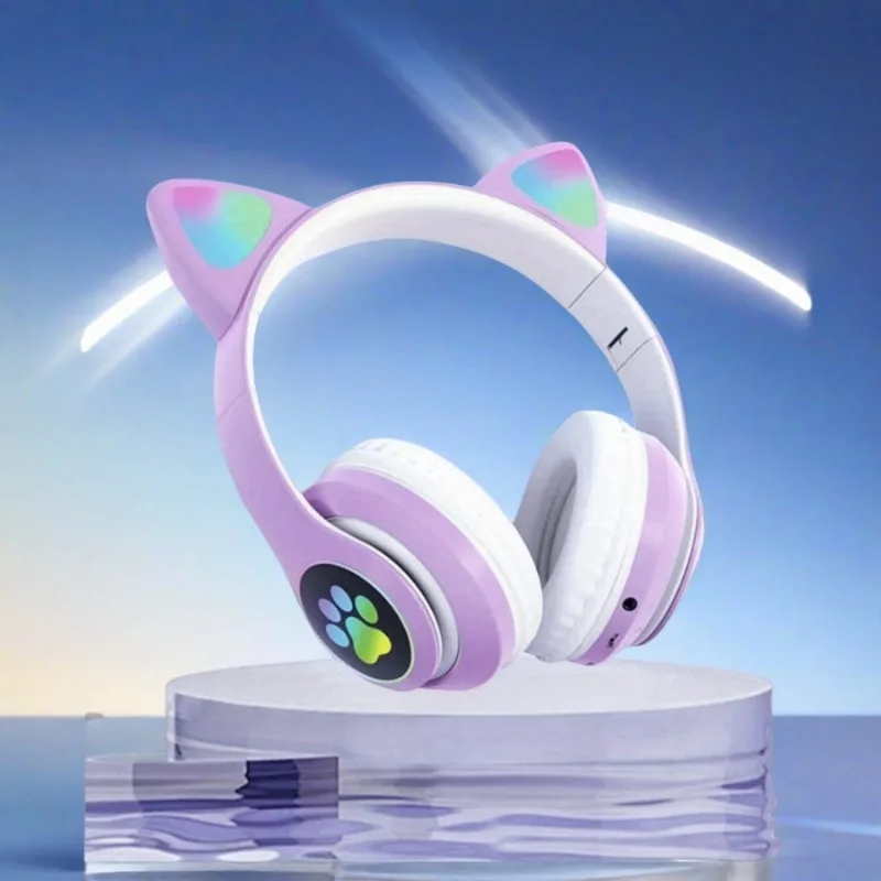 Nowe słuchawki bezprzewodowe z – Cat Ear Bluetooth Headset Led recenzja i cena