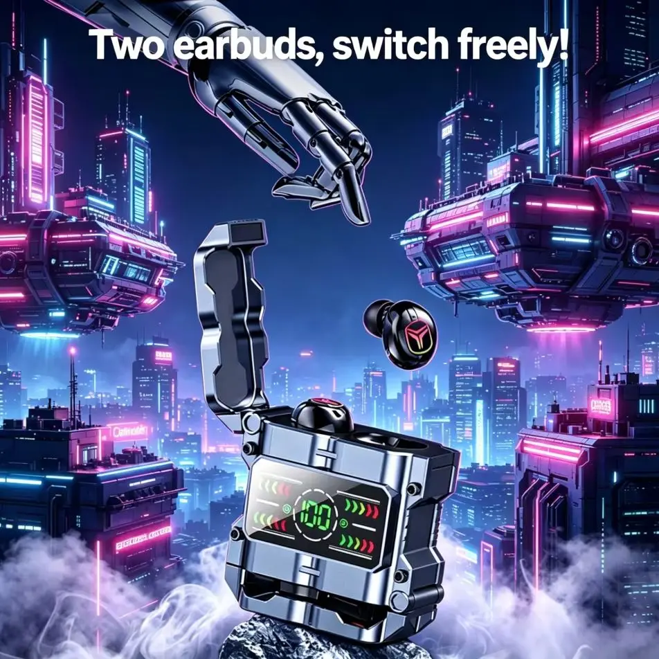 Słuchawki gamingowe Mecha TWS  – Gaming Headset With Mic Rgb recenzja i cena