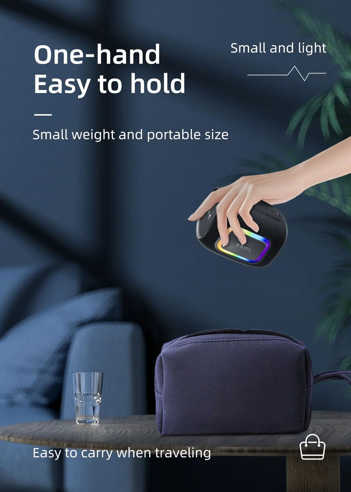 SODLK T26 Mini Głośnik Bluetoo – Portable Bluetooth Speaker Waterproof Ipx7 recenzja i cena